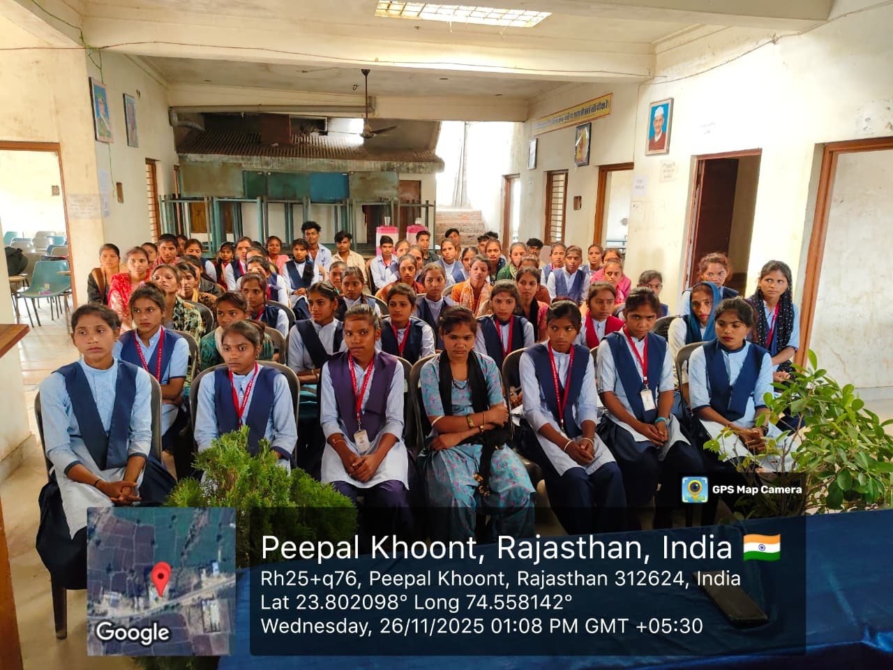 Orientation session with new students